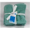 Image 1 : NEW ROOM ESSENTIALS WASHCLOTHS 6 PACK - AQUA COLOR