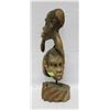 Image 1 : AFRICAN WOOD SCULPTURE 2 HEADS