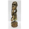 Image 2 : AFRICAN WOOD SCULPTURE 2 HEADS