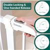 Image 2 : BRAND NEW BABELIO METAL BABY SAFETY GATE WHITE