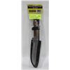Image 1 : TOP HUNTER HUNTING KNIFE 11 INCH WOODEN HANDLE W/