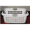 Image 1 : NEW STERILITE 71 LITRE ULTRA LAUNDRY BASKET WHITE