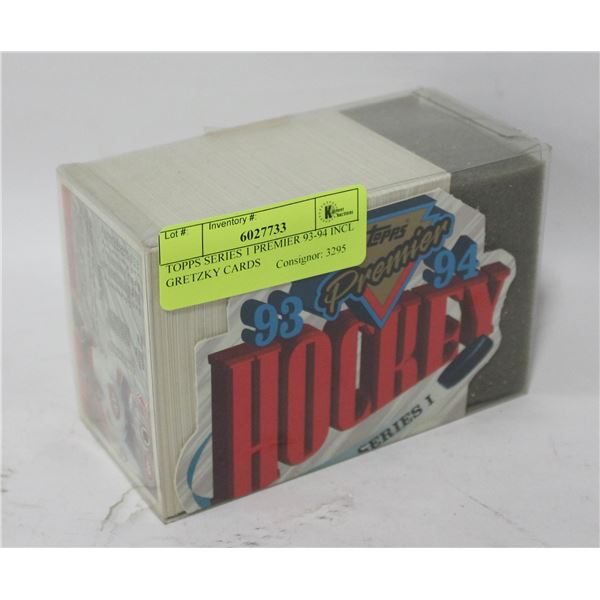 TOPPS SERIES 1 PREMIER 93-94 INCL GRETZKY CARDS