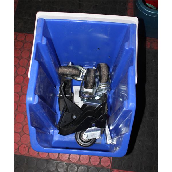 LOT OF WHEEL CASTORS