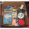 Image 1 : LARGE BOX OF MAINLY DRYWALL TOOLS