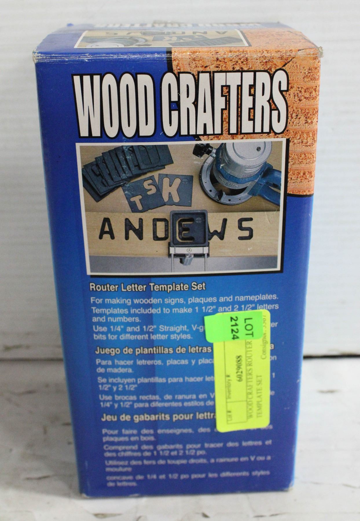 WOOD CRAFTERS ROUTER LETTER TEMPLATE SET WOOD CRAFTERS ROUTER LETTER TEMPLATE SET