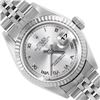 Image 1 : Rolex Ladies Stainless Steel Silver Roman Datejust Wristwatch