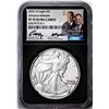 Image 1 : 2022-W $1 Proof American Silver Eagle Coin NGC PF70 Ultra Cameo Moy & Ryder Signed