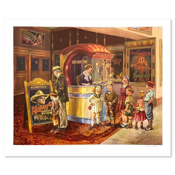 Lee Dubin "Movie Night" Limited Edition Lithograph on Paper