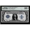 Image 1 : 1923 $1 Horse Blanket Silver Certificate Note Fr.237 PMG Choice Uncirculated 64EPQ*