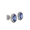 Image 4 : 14KT White Gold 2.54 ctw Tanzanite and Diamond Earrings