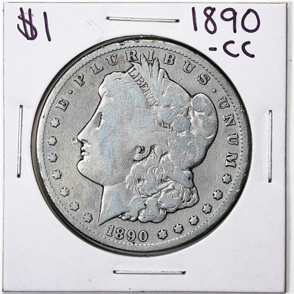 1890-CC $1 Morgan Silver Dollar Coin