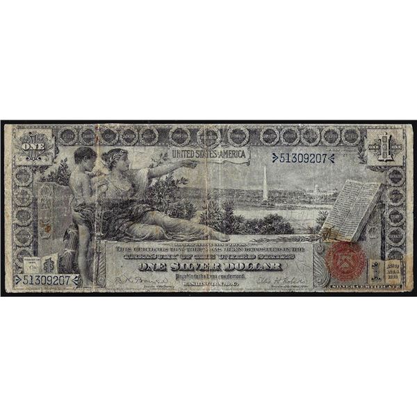 1896 $1 Educational Silver Certificate Note