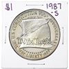 Image 1 : 1987-S $1 Proof Constitution Commemorative Silver Dollar Coin