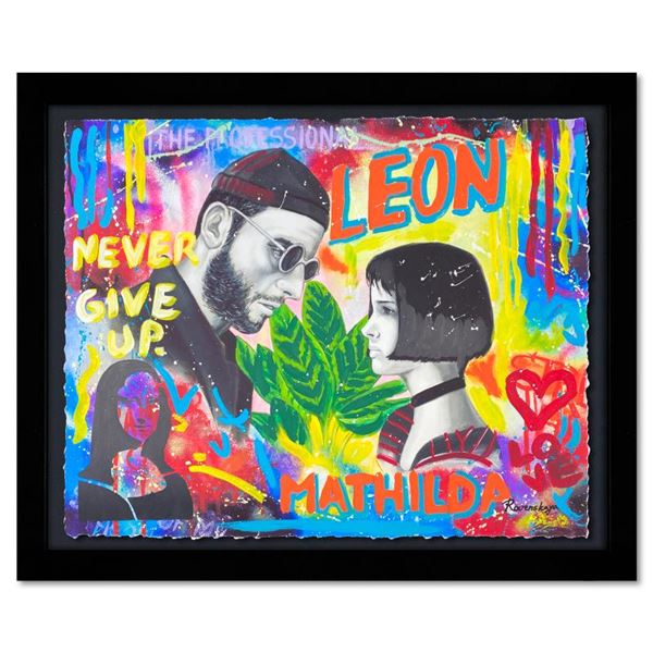 Nastya Rovenskaya "Leon" Original Mixed Media on Paper