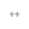 Image 3 : 18KT White Gold 0.65 ctw Diamond Earrings