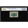 Image 1 : 1862 First Issue Ten Cents Fractional Currency Note Fr.1240 PCGS Choice Unc 64PPQ