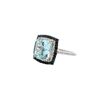Image 2 : 18KT White Gold 3.02 ctw Aquamarine, Sapphire, and Diamond Ring
