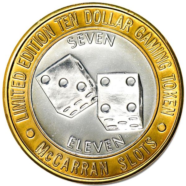 .999 Silver McCarran International Airport Las Vegas, NV $10 Limited Gaming Token