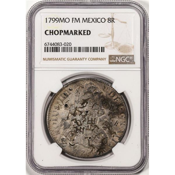 1799MO FM Mexico 8 Reales Silver Coin NGC Chopmarked