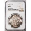 Image 1 : 1890-S $1 Morgan Silver Dollar Coin NGC MS61