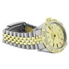 Image 6 : Rolex Mens Two Tone Champagne Index Diamond Datejust Wristwatch With Rolex Box