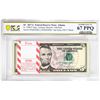Image 1 : Pack 2017A $5 Federal Reserve STAR Notes Atlanta Fr.1998-F* PCGS Superb Gem UNC 67PPQ