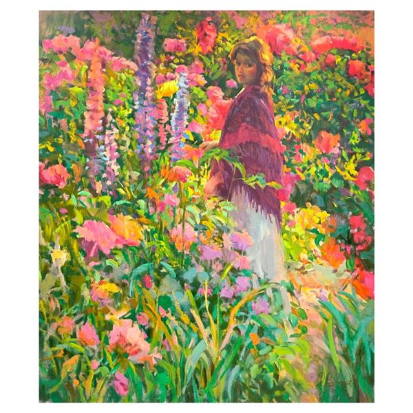 Don Hatfield "Private Garden" Limited Edition Serigraph on Canvas