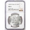 Image 1 : 1878 7TF Rev of 78' $1 Morgan Silver Dollar Coin NGC MS61