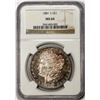 Image 1 : 1881-S $1 Morgan Silver Dollar Coin NGC MS64 Nice Toning