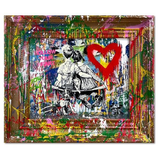 Mr Brainwash "Work Well Together" Original Mixed Media on Board