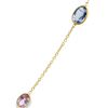 Image 4 : 18KT Yellow Gold 7.52 ctw Blue and Pink Sapphire Necklace