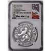 Image 1 : 2021 Netherlands Proof Lion Dollar Silver Coin NGC PF70 Ultra Cameo FDOI Signed