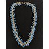 Image 1 : Beautiful Vintage 1950's Blue Enamel Necklace