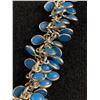 Image 2 : Beautiful Vintage 1950's Blue Enamel Necklace