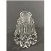 Image 4 : Beautiful Vintage Ornate Heavy Cut Crystal Perfume Desser Bottle