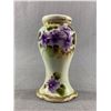 Image 1 : Lovely Antique Hat Pin Holder with Purple Flowers