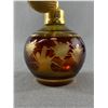Image 3 : Gorgeous Ruby Red Vintage Perfume Bottle with Atomizer