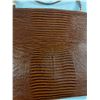 Image 2 : Vintage Brown Crocodile / Aligator Purse in Great Shape