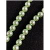 Image 2 : Vintage Mint Green Glass Pearls Extra Length Necklace