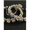 Image 2 : 2 Vintage Aurora Borealis Bracelets with Safety Chains