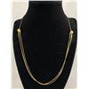 Image 1 : Nice Vintage Gold Plated Double Strand Necklace
