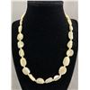 Image 1 : Vintage Mother of Pearl Oval Beaded Necklace