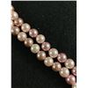 Image 2 : Very Pretty Vintage Pink Faux Pearl Bracelet with Flower Clasp