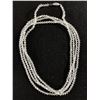 Image 1 : Vintage Clear Crystal and  White Faux Pearl Extra Length Necklace