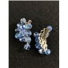 Image 2 : Stunning Blue and Clear Crystal Necklace and Earrings Set