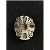 Image 2 : Vintage Unbranded Agate? Celtic 5 Stone Cross