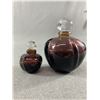 Image 2 : 2 Christian Dior Poison, Esprit De Parfum 15Ml & a Small Perfume Bottles With Glass Stoppers. With S