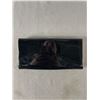 Image 1 : Vintage Ladie's Black Clutch Purse Marked JL