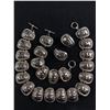 Image 1 : Silvertone Necklace Bracelet and Clip on Earrings Set